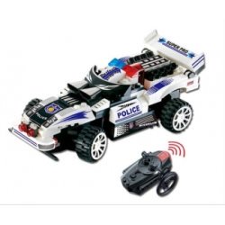 Masina de politie compatibila lego, cu telecomanda